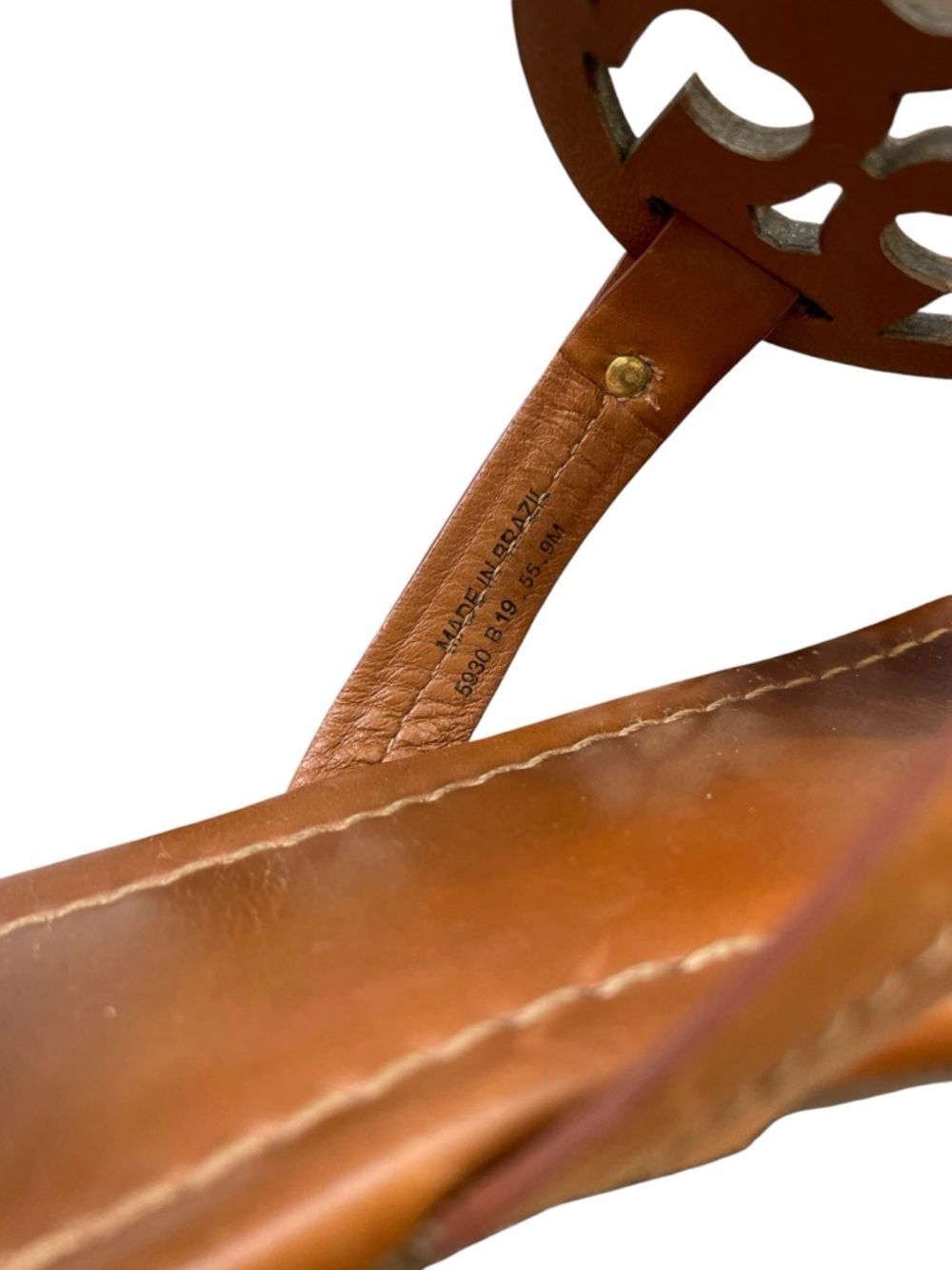Tory Burch Women's Miller Leather Thong Sandals - Vintage Vanchetta - Picture 4 of 5